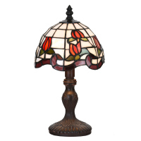 Stolní lampa Tiffany Růže