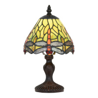 Stolní lampa Tiffany s vážkami