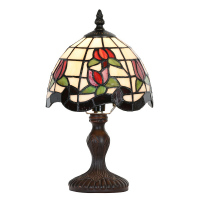 Stolní lampa Tiffany malá s Tulipánky