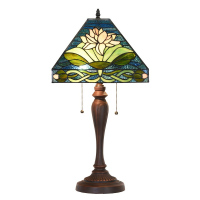 Stolní lampa Tiffany Leknín