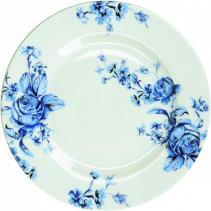 Porcelánový dezertní talíř Hampton modré květy