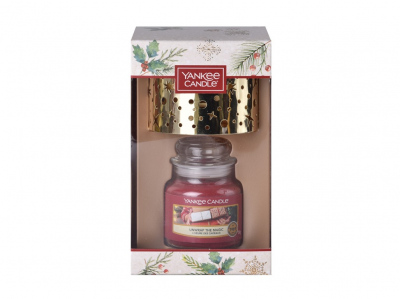 Yankee Candle Dárková Sada Vánoční Classic Malý 1ks + Malé Stínítko