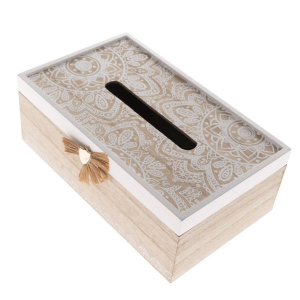 Dřevěná krabička na kapesníčky
