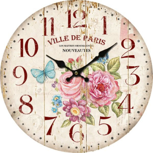 Dřevěné hodiny - Ville De Paris