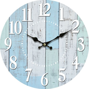 Dřevěné hodiny - Modré