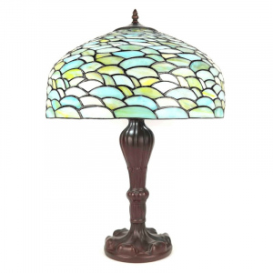 Stolní lampa Tiffany Tyrkysová