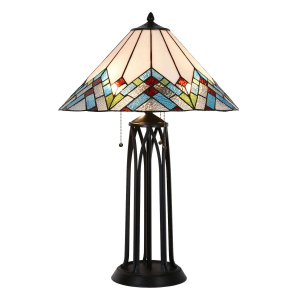 Stolní lampa Tiffany Géometrie