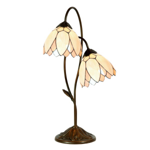 Stolní Tiffany lampa Flowers - Ø 33*61 cm