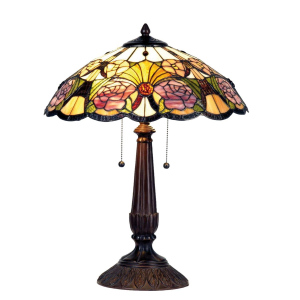 Stolní lampa Tiffany Květiny