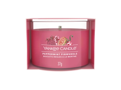 Yankee Candle Votivní svíčka plněná ve skle Peppermint Pinwheels 37g