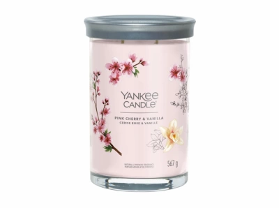 Yankee Candle Pink Cherry & Vanilla Signature Tumbler Velký 567 g