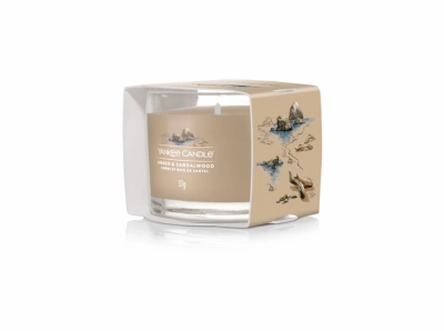 Yankee Candle Votivní svíčka plněná ve skle Amber & Sandalwood 37g