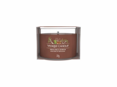 Yankee Candle Votivní svíčka plněná ve skle Praline & Birch 37g