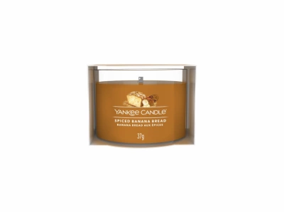 Yankee Candle Votivní svíčka plněná ve skle Spiced Banana Bread 37g