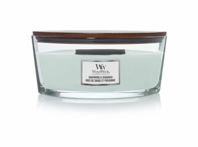 Woodwick Sagewood & Seagrass loď 453,6g