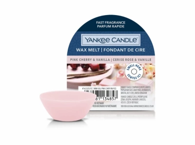 Yankee Candle Pink Cherry & Vanilla Vonný vosk do aromalampy 22 g