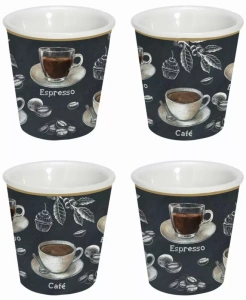 Porcelánové pohárky na Espresso 100ml