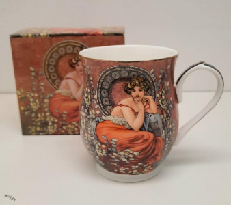 Porcelánový hrnek Mucha 350ml