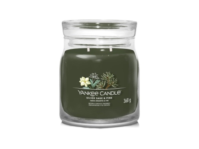 Yankee Candle Silver Sage & Pine Signature střední 368 g