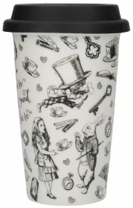 Cestovní porcelánový hrnek Alice in Wonderland 350 ml