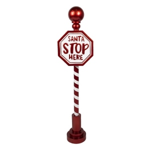 Dekorativní vánoční značka Santa Stop here