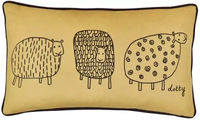 Polštář Dotty Sheep Ochre