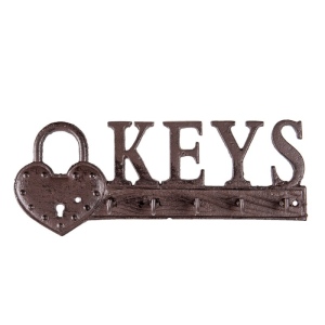 Kovový věšák Keys