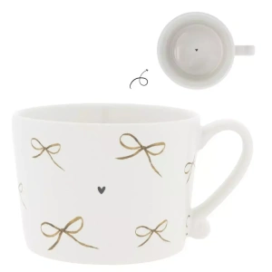 Keramický hrnek - Cup White/Bows