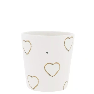 Keramický hrnek - Cup White/Hearts allround