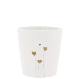 Keramický hrnek - Cup White/Hearts in bloom