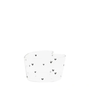 Miska ve tvaru srdíčka - Heart Bowl Small with hearts