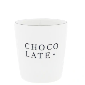 Keramický hrnek - Mug XL White natural shape Chocolate