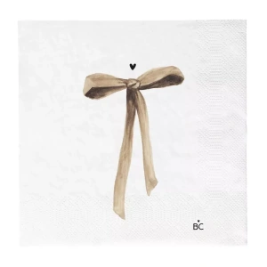 Papírové ubrousky Bow in Caramel