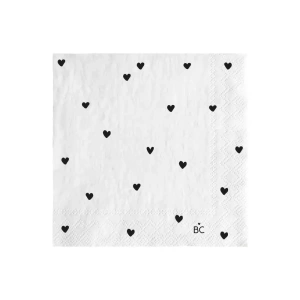 Papírové ubrousky Hearts all-over