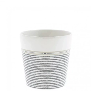 Cup White/Stripes little Heart