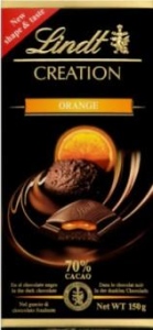 Lindt Creation 70% kakaa s pomerančem 150g