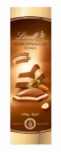 Lindt Nugátová čokoláda tmavá 100g