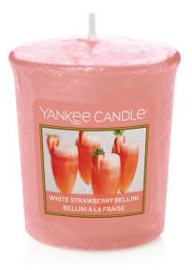 Yankee Candle White Strawberry Bellini votivní svíčka 49g