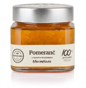 Pomerančová marmeláda s rumem a hrozinkami 270 g