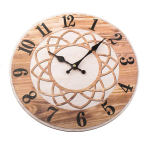Dřevěné hodiny - Ornamenty I