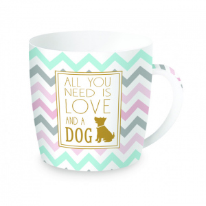 Porcelánový hrnek All You Need is Love and Dog 350ml