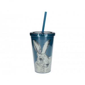 Dvouplášťový cestovní pohárek s brčkem Hare