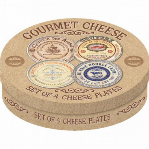 Dezertní porcelánové talíře na sýry Gourmet Cheese