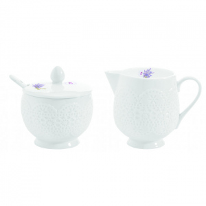 Porcelánová cukřenka a mléčenka Lavender