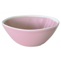 Porcelánový polévkový talíř Abitare světle růžový