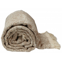 Pletená deka Joren v hnědé barvě