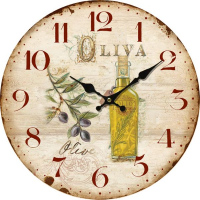 Dřevěné hodiny - Olive