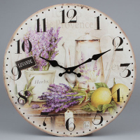Dřevěné hodiny - Provence