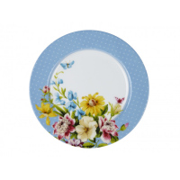 Dezertní porcelánový talíř English Garden modrý