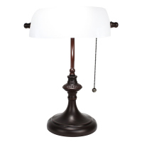 Bílá bankovní lampa Tiffany 5LL-5683